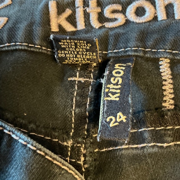 Kitson Dark Gray Women's Straight Leg Jeans - Picture 7 of 7